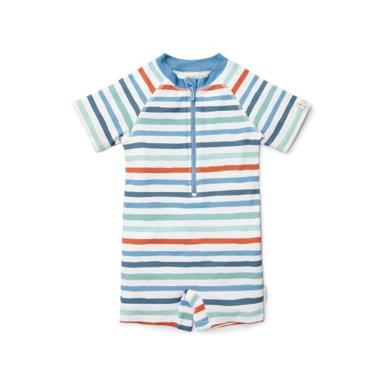 ΜΑΓΙΟ ΟΛΟΣΩΜΟ ΜΕ ΚΟΝΤΟ ΜΑΝΙΚΙ STRIPES MULTI COLOUR